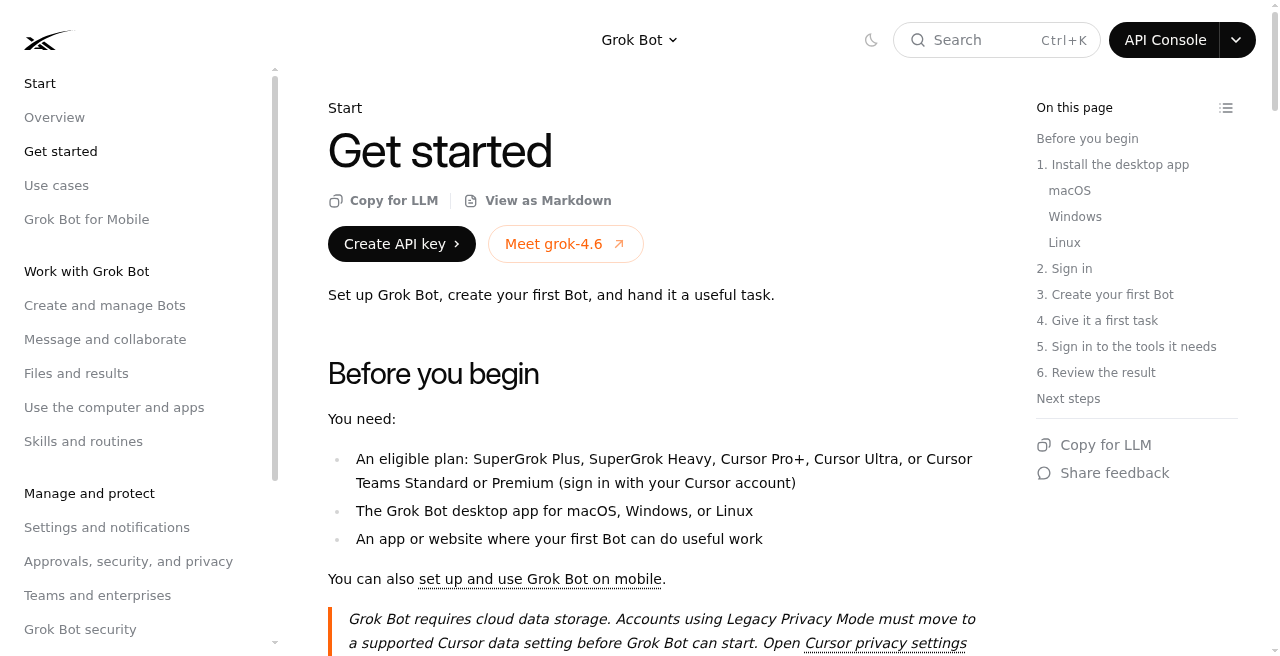 官方 Get started